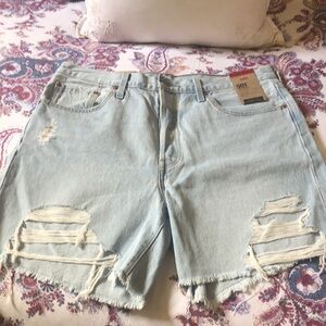 Levi’s 501 skinny  distressed shorts
